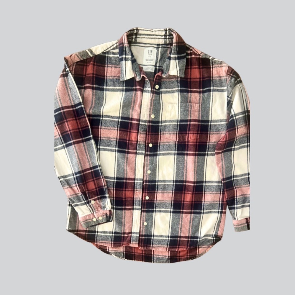 GAP Flannel Button-Down LS Shirt